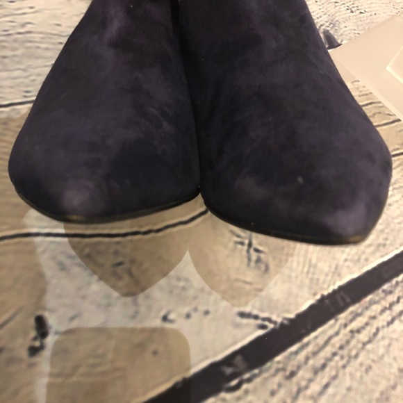 Jimmy Choo Vaunt Suède Bootie in Ink/Black - Picture 8 of 12